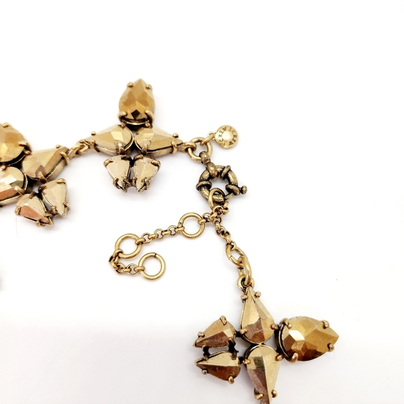 J. Crew Gold Radiant Crystal Statement Necklace - Picture 2 of 4